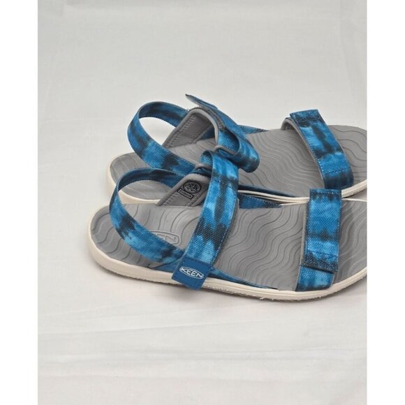 KEEN Unisex Child Elle Backstrap Adjustable Open Toe Sandals blue size 5 - Picture 3 of 7